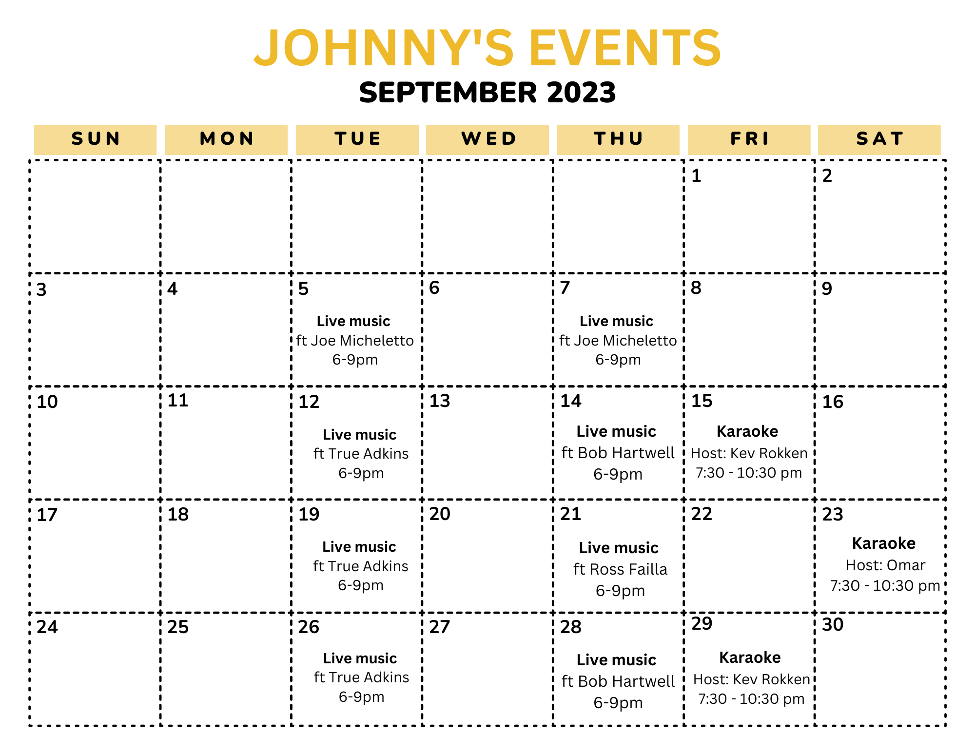 june events 2023
